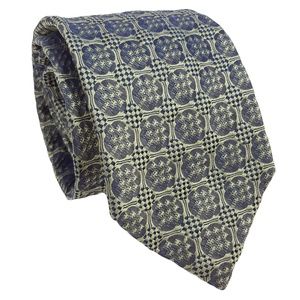Ermenegildo Zegna Mens Silk Brocade Tie Green